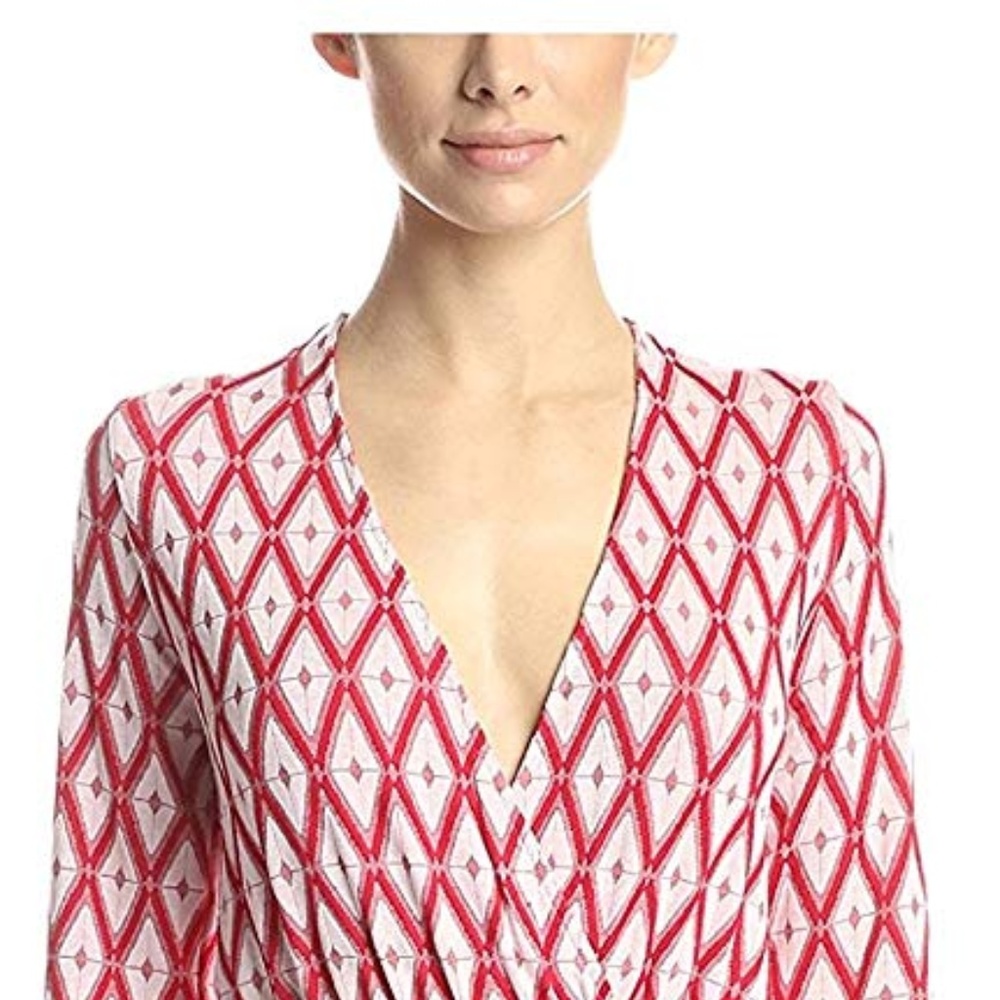NWT Silva Women's Wrap Romper, Red, S